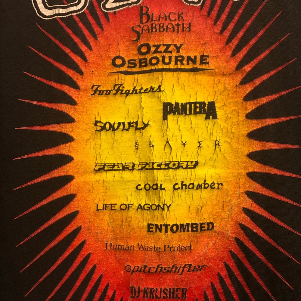 Ozzfest Black Sabbath Ozzy Osbourne VTG Tee 98’ - Picture 8 of 8
